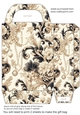 Black and cream pearl gift bag 6