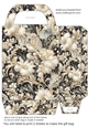Black and cream pearl gift bag 7