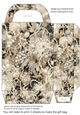 Black and cream pearl gift bag 8