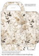 Black and cream pearl gift bag 13