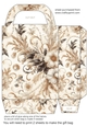 Black and cream pearl gift bag 16