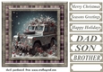 Christmas Land Rover card front 11