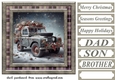 Christmas Land Rover card front 13