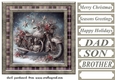 Christmas motorbike card front 5