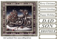 Christmas motorbike card front 7