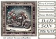 Christmas motorbike card front 9