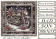 Christmas motorbike card front 10