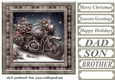 Christmas motorbike card front 11