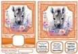5x7 and 6x6 aprox Orange zebra card fronts
