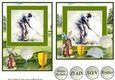 5x7 and 6x6 aprox Golfer card front 8
