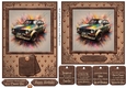 5x7 and 6x6 aprox Classic car card front 5