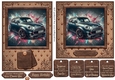 5x7 and 6x6 aprox Classic car card front 8