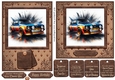 5x7 and 6x6 aprox Classic car card front 9