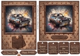5x7 and 6x6 aprox Classic car card front 11