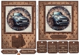 5x7 and 6x6 aprox Classic car card front 12