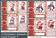4 Christmas animal card front kit 3