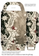 Christmas lace gift bag 3