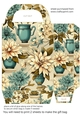 Floral crockery gift bag 2