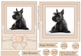 Peach 5x7 and 6x6 aprox Scottish terrier card fronts 2