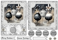5x7 and 6x6 Grey and black baubles card fronts 3