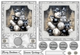 5x7 and 6x6 Grey and black baubles card fronts 8