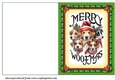 Merry Woofmas cut and fold card 