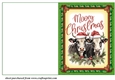Mooey Christmas cut and fold card 