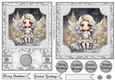 5x7 and 6x6 Aprox Silver Christmas angel card fronts 2