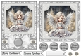 5x7 and 6x6 Aprox Silver Christmas angel card fronts 3