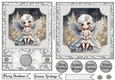 5x7 and 6x6 Aprox Silver Christmas angel card fronts 6