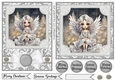 5x7 and 6x6 Aprox Silver Christmas angel card fronts 7