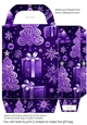 Purple Christmas gift bag N2