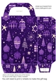 Purple Christmas gift bag N3