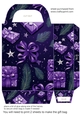 Purple Christmas gift bag N4