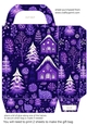 Purple Christmas gift bag N5