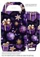 Purple Christmas gift bag N8