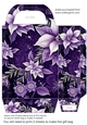 Purple Christmas gift bag N10