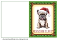 Frenchie Claus cut and fold card 