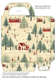 Vintage Christmas gift bag (green) 2