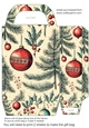 Vintage Christmas gift bag (green) 3