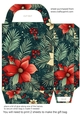 Vintage Christmas gift bag (green) 4