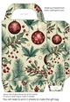 Vintage Christmas gift bag (green) 5