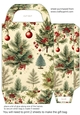 Vintage Christmas gift bag (green) 8