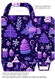 Purple Christmas gift bag n11