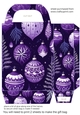 Purple Christmas gift bag n13