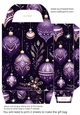 Purple Christmas gift bag n14