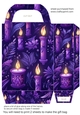 Purple Christmas gift bag n17