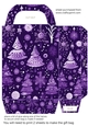 Purple Christmas gift bag n18