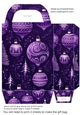 Purple Christmas gift bag n19