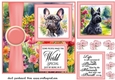 Summer garden pup card front 5